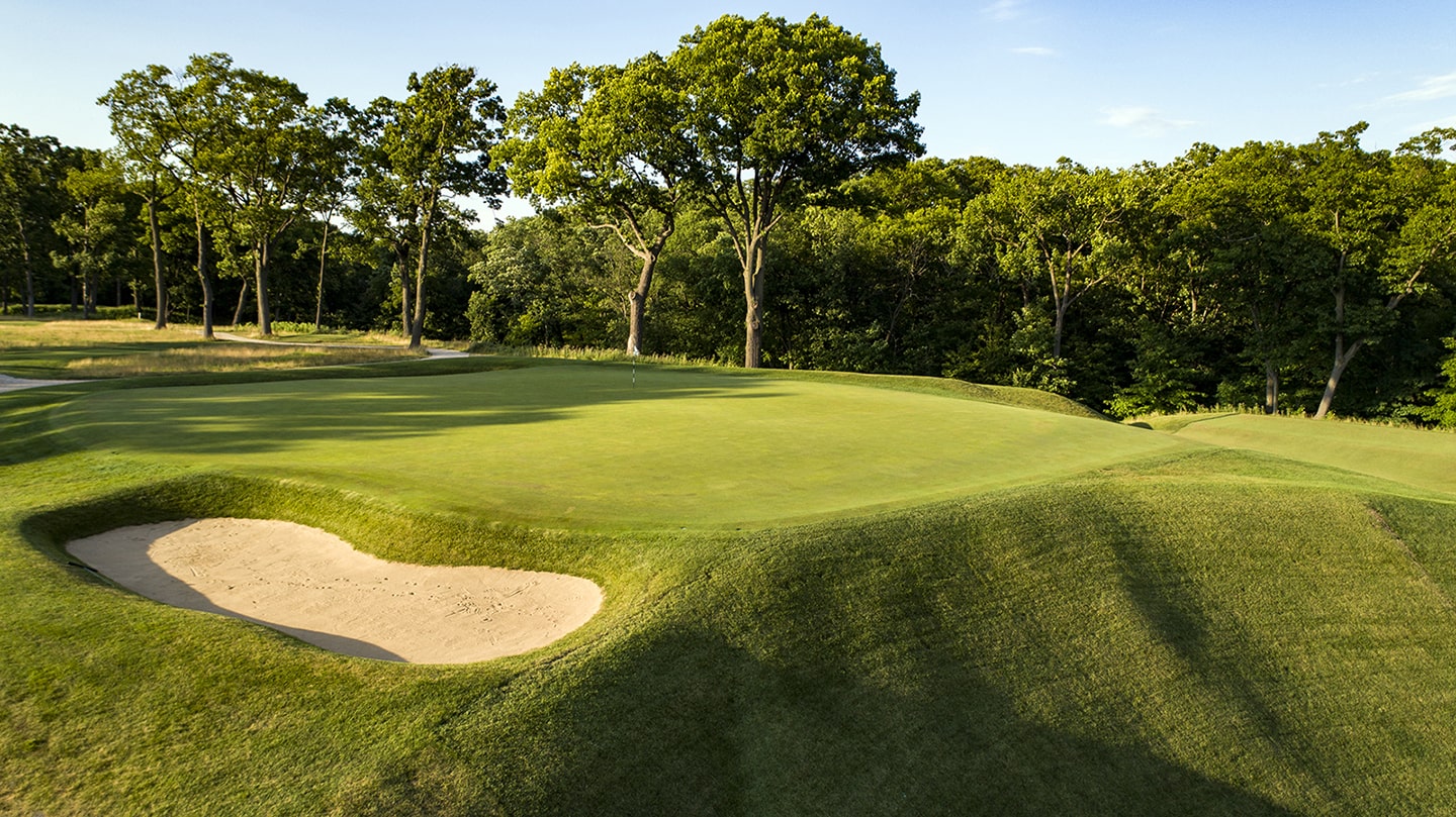 The 11th green at Shoreacres