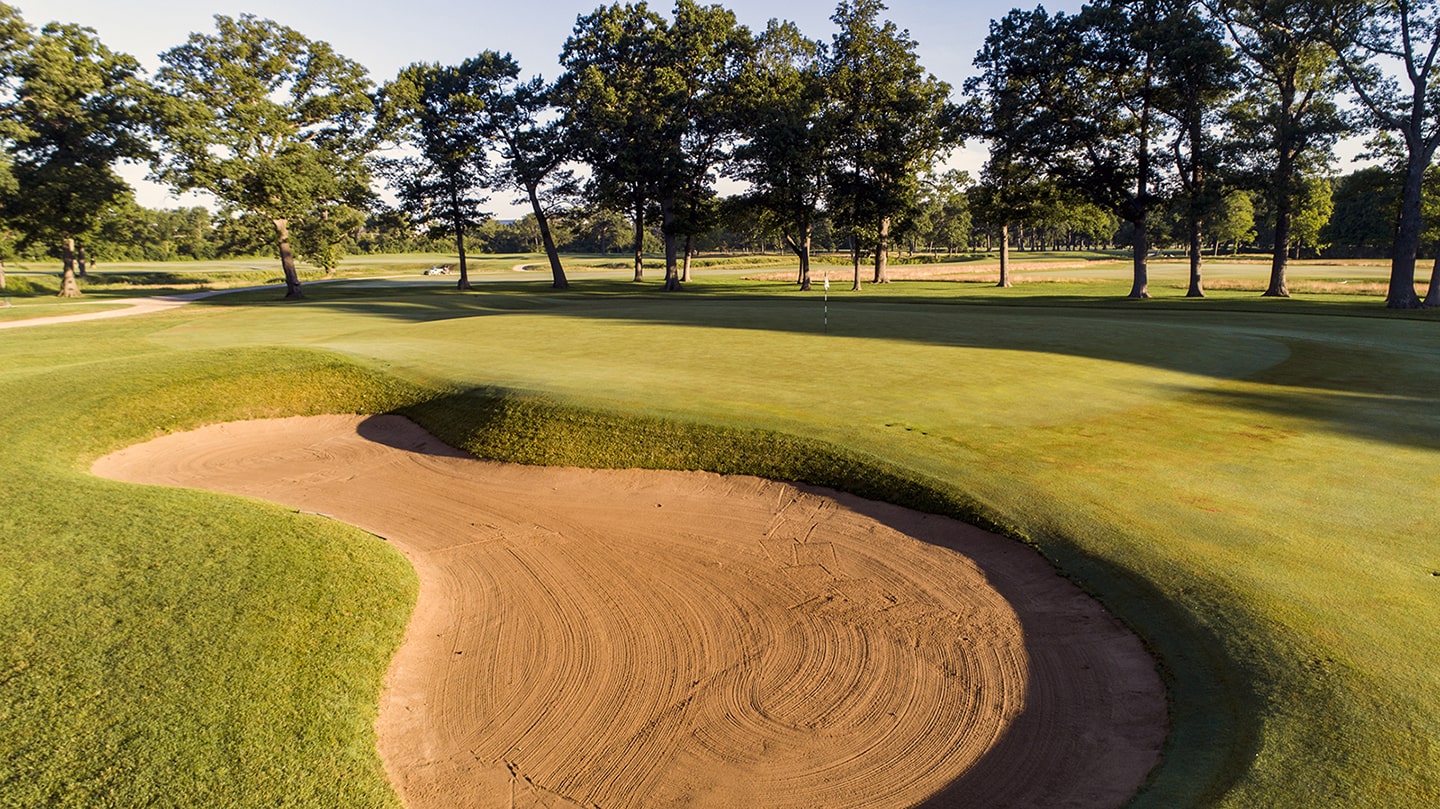 Left of the 1st green at Shoreacers