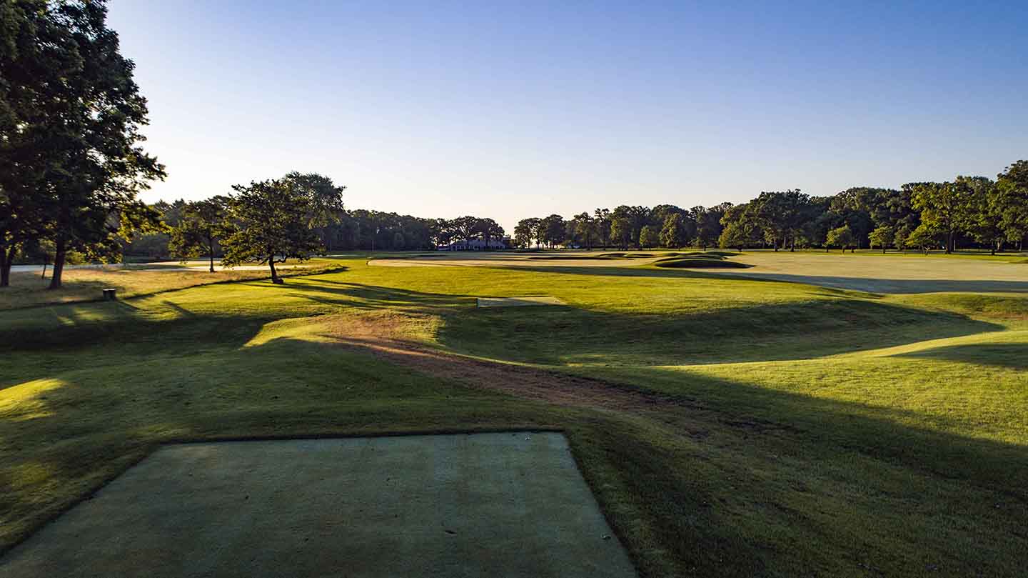 The 9th tee at Shoreacres