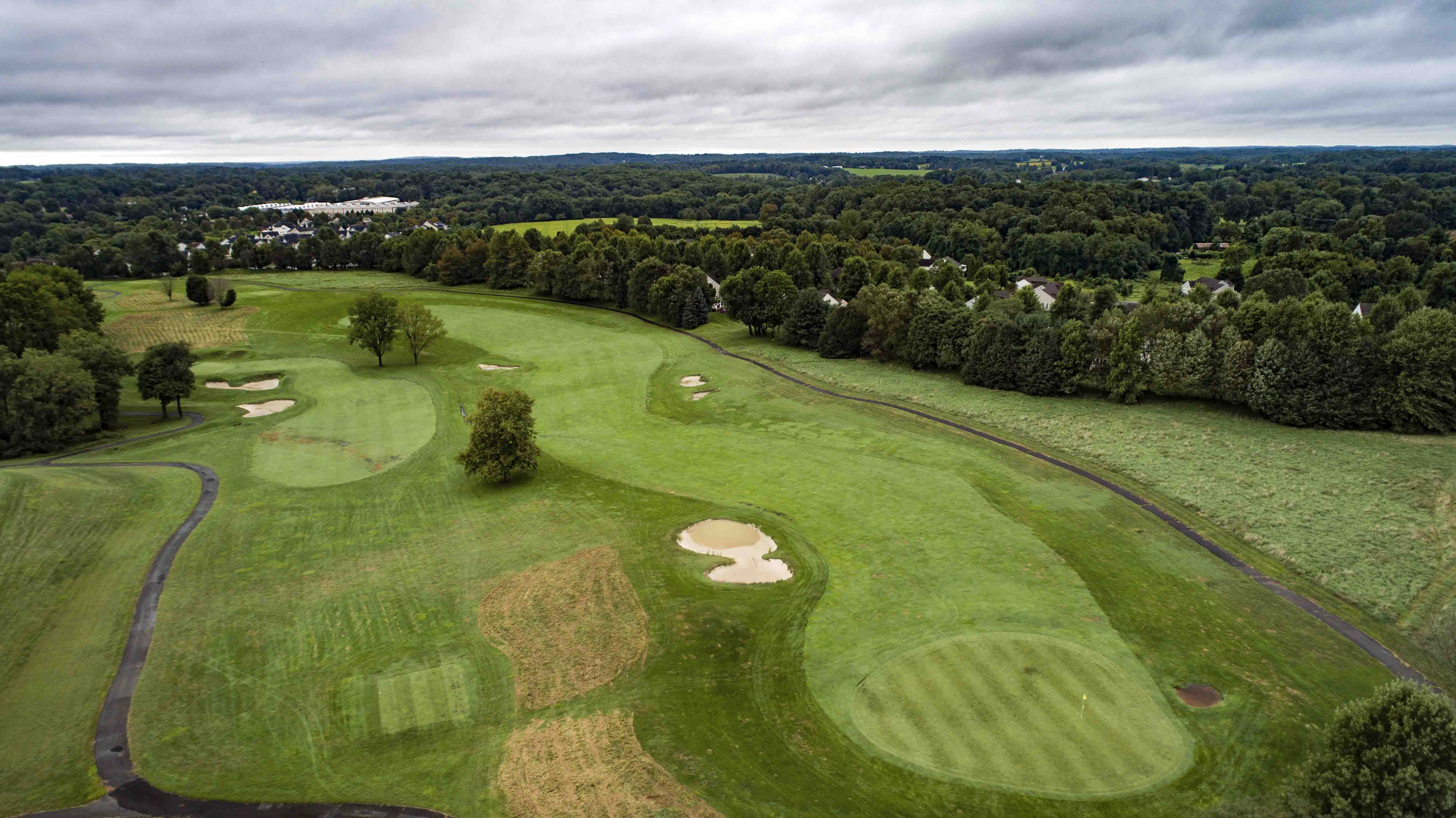 The 3rd and 7th holes at Inniscrone